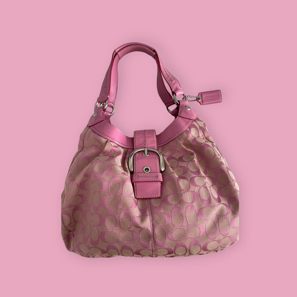 Y2K Pink Coach Shoulder Purse